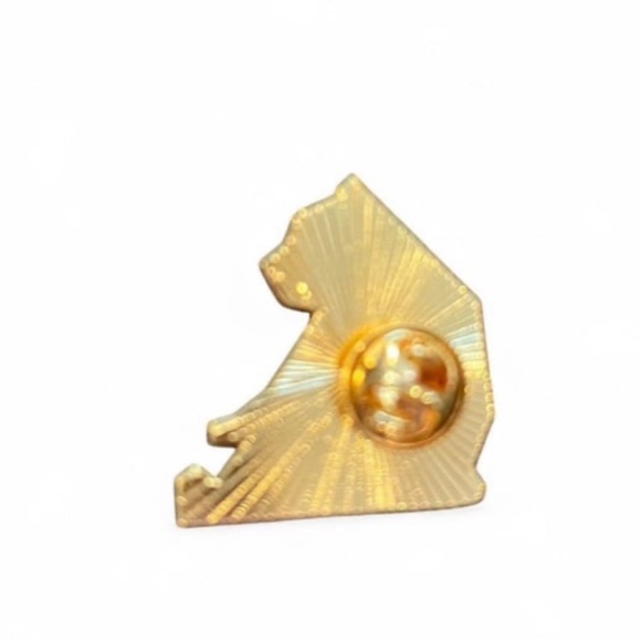 Geometric Panda Enamel Pin - Picture 2 of 2